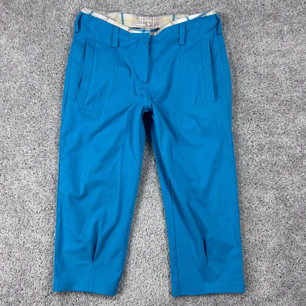 Nike Golf Tour Premium Dri-FIT Blue Capri Pants Womens Size‎ 0 Slim Fit Cropped